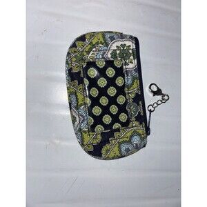 Vera Bradley Women's Blue Green Paisley Zipped ID Coin Purse